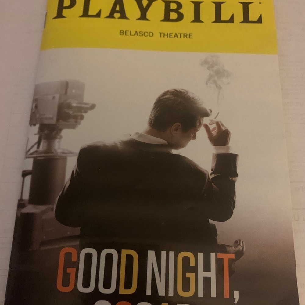 Playbill Good Night Oscar theatre nwt collectible show gift it